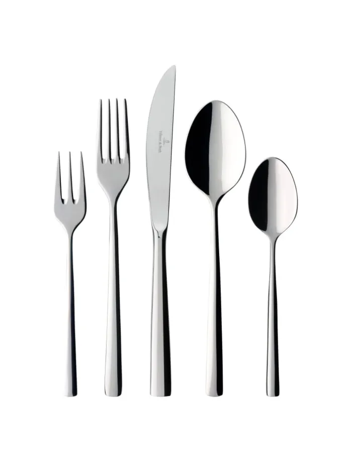 30 er-Set Piemont Tafelbesteck in Silber