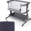 3 in 1 Beistellbett in Anthrazit
