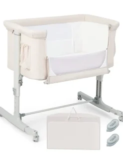 3 in 1 Beistellbett in Beige