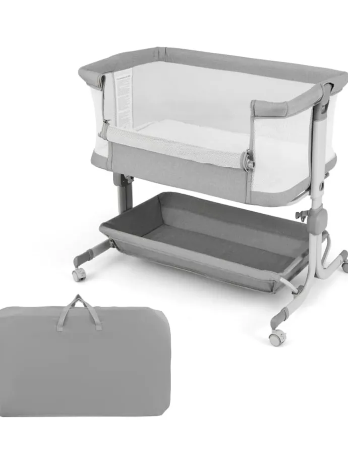 3 in 1 Beistellbett in Grau