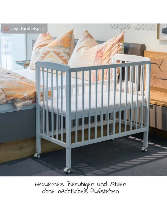 2 in 1 Beistellbett, Stubenbett Nino (auch in weiss