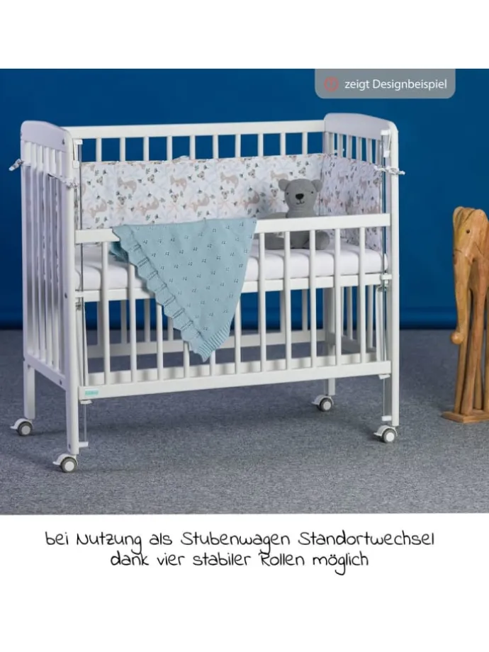 2 in 1 Beistellbett, Stubenbett Nino (auch in weiss