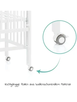 2 in 1 Beistellbett, Stubenbett Nino (auch in weiss