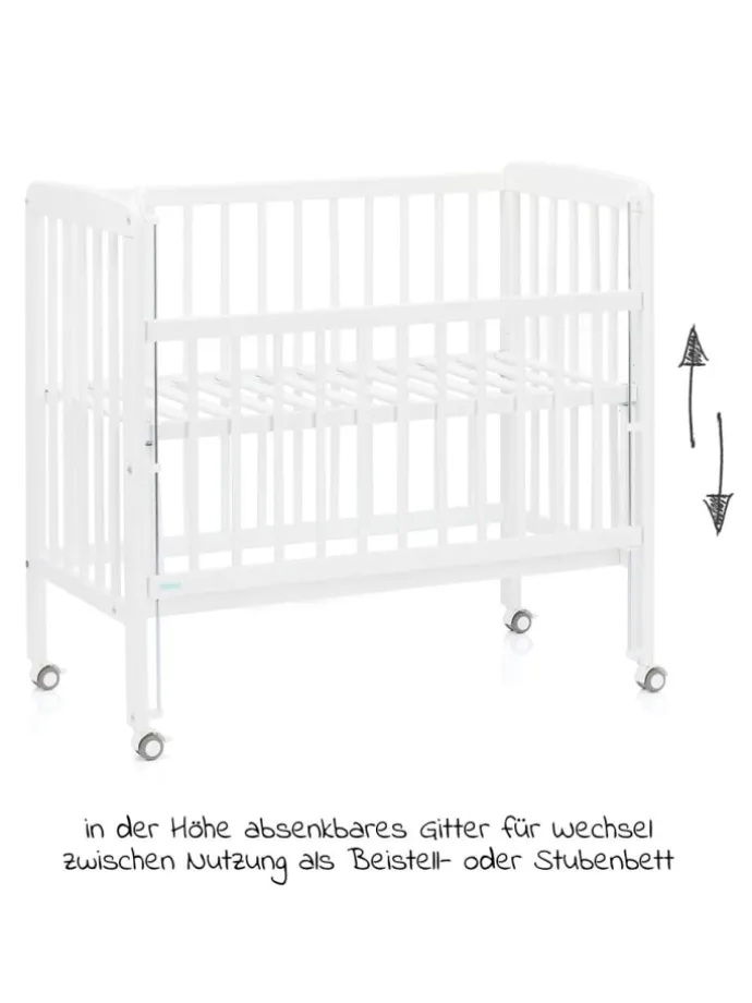 2 in 1 Beistellbett, Stubenbett Nino (auch in weiss