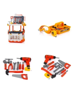 4 in 1 Kinder-Werkbank in bunt