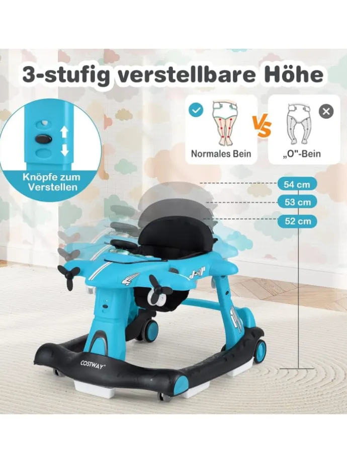 6 in 1 Lauflernhilfe in Blau