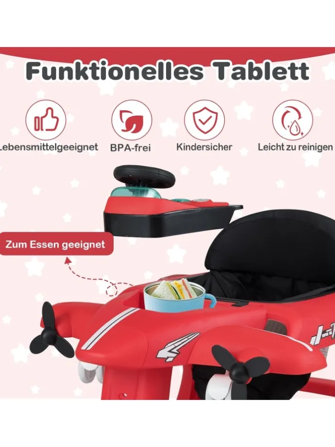 6 in 1 Lauflernhilfe in Rot