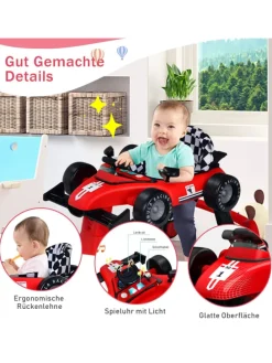 4 in 1 Lauflernwagen in Rot