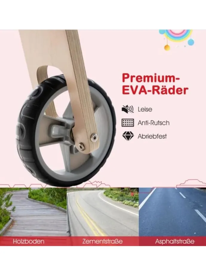 2 in 1 Laufrad Roller in Rot