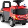 2 in 1 Rutschauto, Polizeiauto mit Lenkrad in Rot