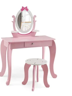 2 in 1 Schminktisch in Rosa
