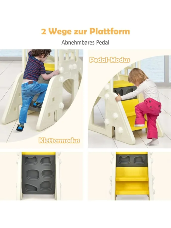 6 in 1 Spielplatz in Gelb
