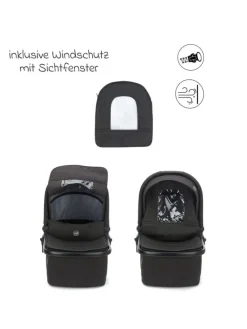 3-1 Kombi-Kinderwagen-Set Fill Jaguar mit in grau,schwarz