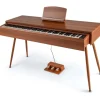 88 Tasten Digital Piano Vollgewichtet Klavier in Braun