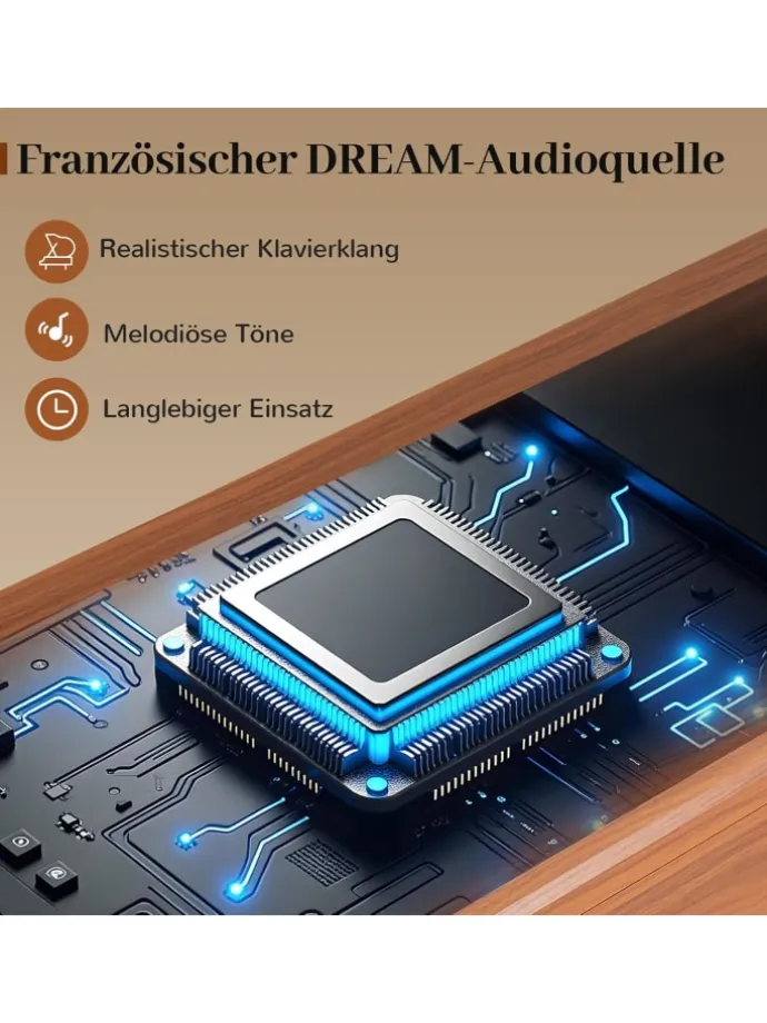 88 Tasten Digital Piano Vollgewichtet Klavier in Braun