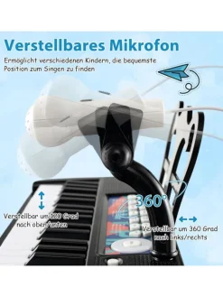 37 Tasten Keyboard ab 3 Jahren in Schwarz