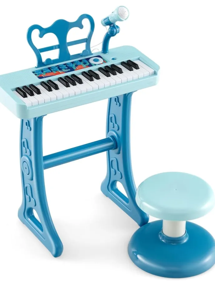 37 Tasten Keyboard ab 3 Jahren in Blau