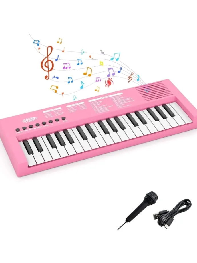 37 Tasten Keyboard Kinder ab 3 Jahren in Rosa