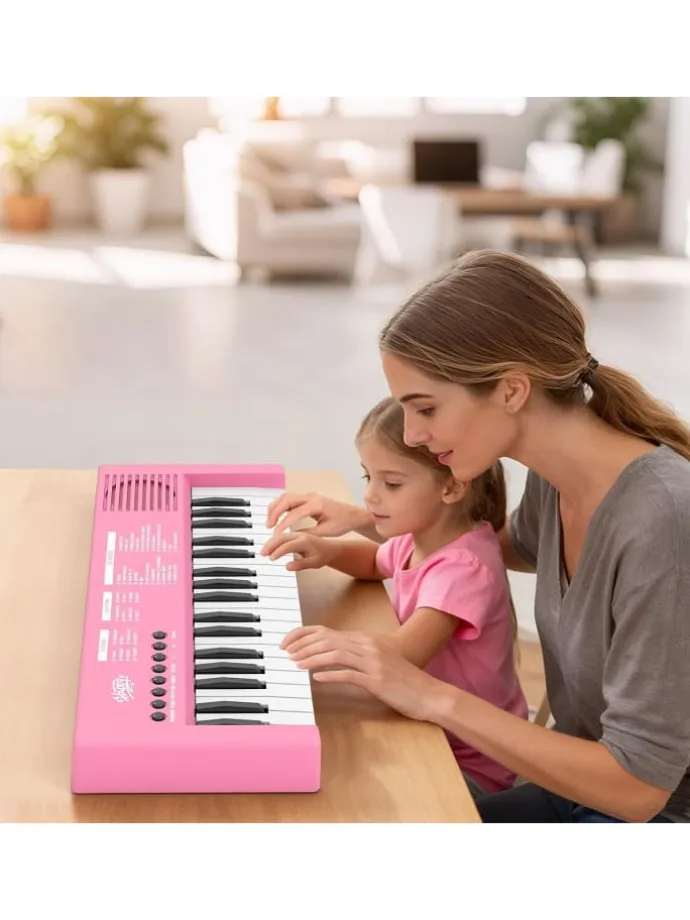 37 Tasten Keyboard Kinder ab 3 Jahren in Rosa