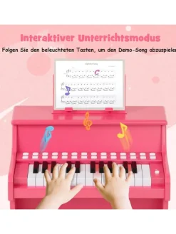 25 Tasten Keyboard Kinder ab 3 Jahren in Rosa