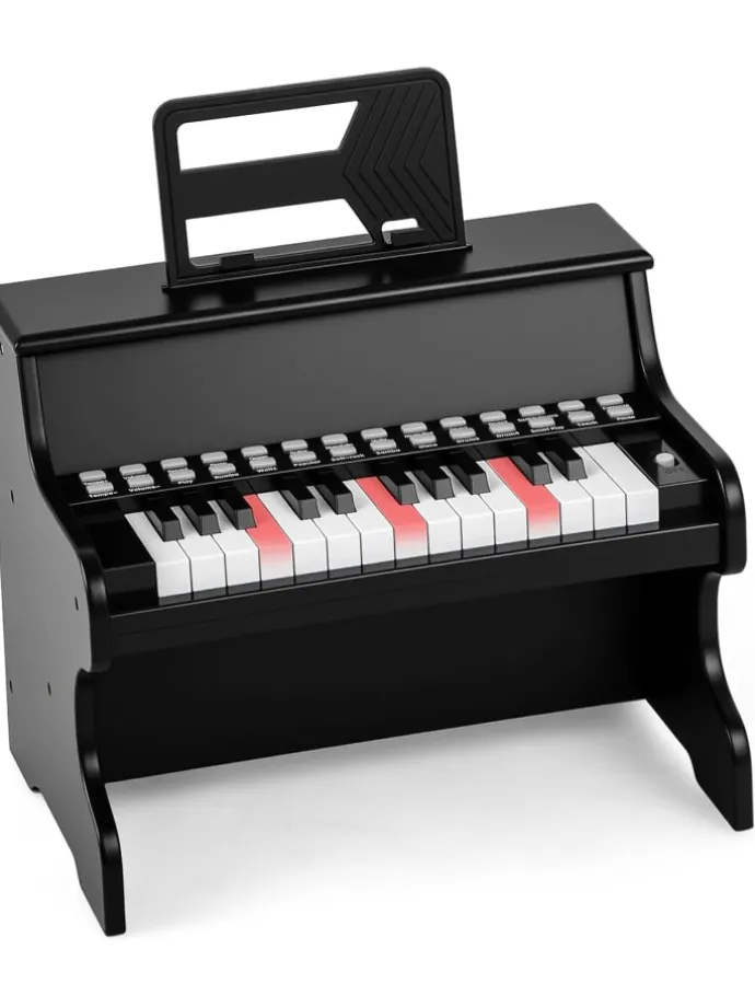 25 Tasten Keyboard Kinder ab 3 Jahren in Schwarz