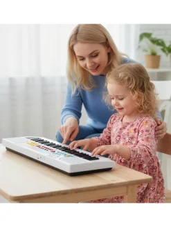 49 Tasten Keyboard Kinder ab 3 Jahren in Weiß