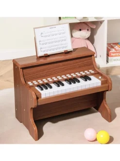 25 Tasten Keyboard Kinder ab 3 Jahren in Braun