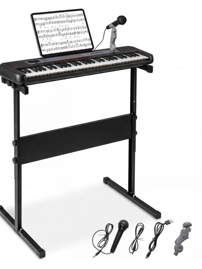 61 Tasten Kinder Keyboard ab 3 Jahren in Schwarz