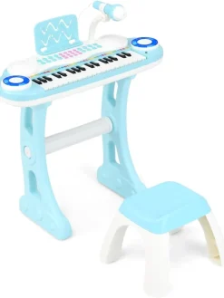 37 Tasten Klaviertastatur mit Licht in Blau