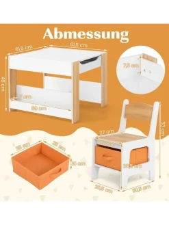 3 tlg. Kindersitzgruppe ab 3 Jahren in Beige