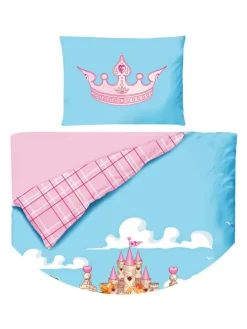 2 tlg. Renforcé Bettwäsche 100x135cm Prinzessin in Rosa