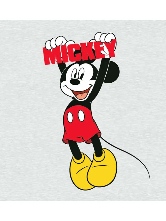 2 tlg. Renforcé Bettwäsche 100x135cm Disney Mickey Mouse in Grau