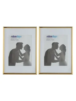 4 x Bilderrahmen "A4" in Gold