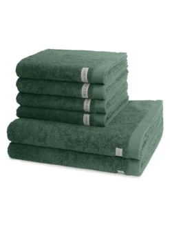 4 X Handtuch 2 X Duschtuch im Set Sinfonie in Tanne