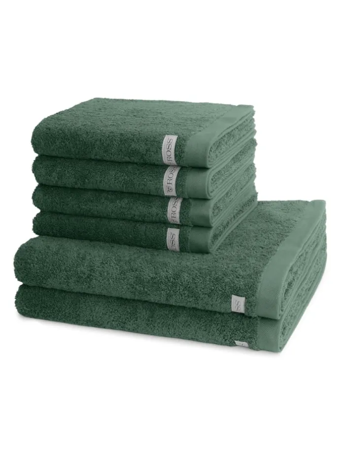 4 X Handtuch 2 X Duschtuch im Set Sinfonie in Tanne