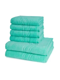 4 X Handtuch 2 X Duschtuch im Set Cashmere feeling in Bleached Aqua