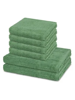 4 X Handtuch 2 X Duschtuch im Set Premium in Schilf