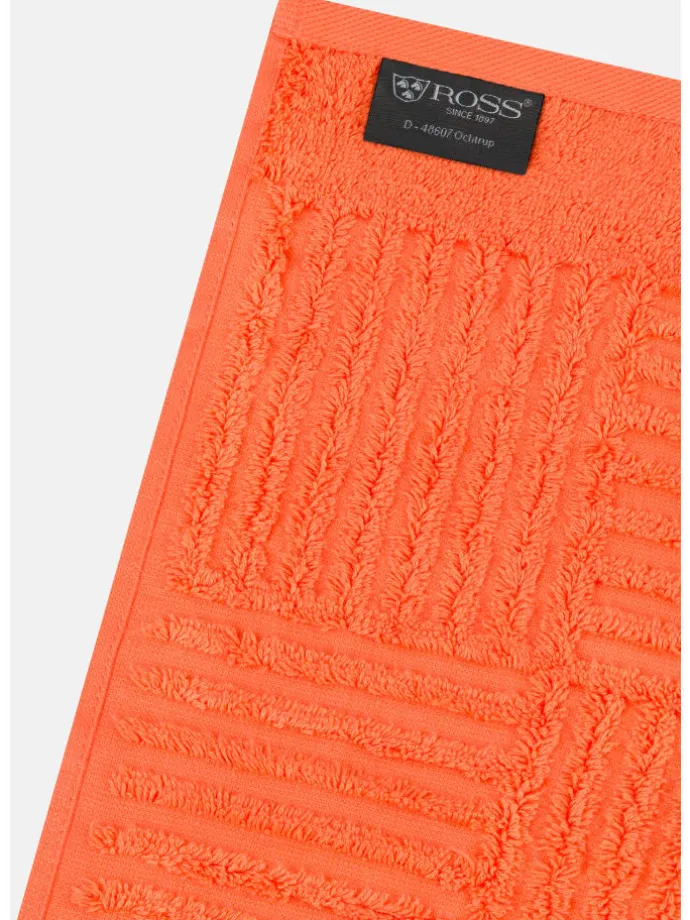 4 X Handtuch im Set Carre in Orange