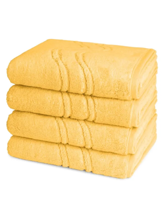 4 X Handtuch im Set Cashmere feeling in Ginster