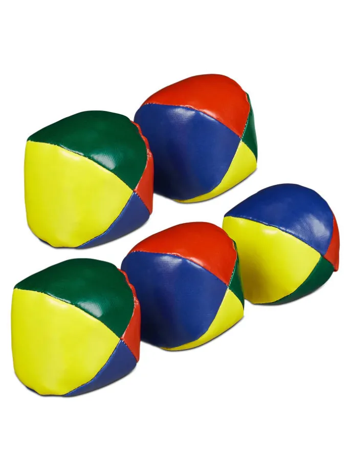 5 x Jonglierbälle in Bunt - Ø 6,5 cm