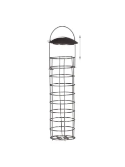 2 x Meisenknödelhalter in Grau - (H)31 x Ø 8,5 cm