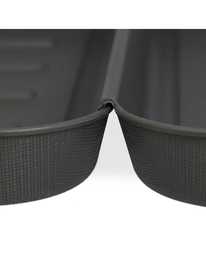 6 x Schuhabtropfschale in Grau - (B)35 x (H)3 x (T)27 cm