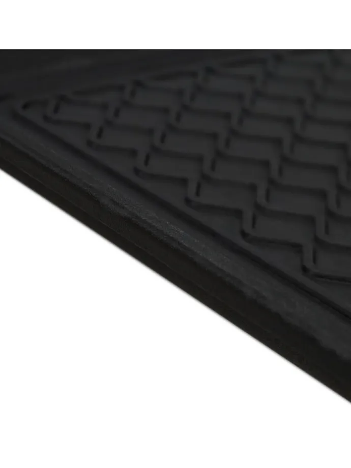 3 x Schuhabtropfschale in Schwarz - (B)60 x (H)3 x (T)40 cm