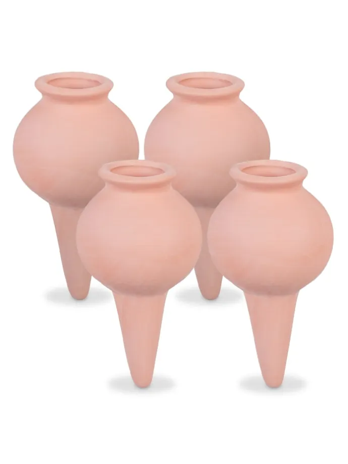 4 x Tonkegel in Terrakotta