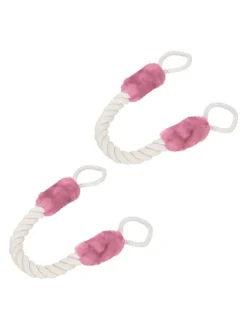 4 x Türkordel in Creme/ Rosa