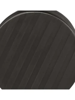 2 x Türstopper in Silber/ Schwarz - (H)7,5 x Ø 7 cm