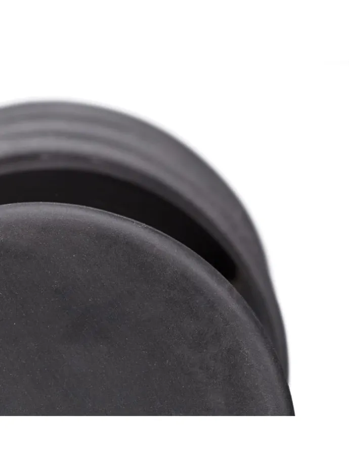 3 x Türstopper "Stern" in Schwarz/ Weiß - (H)8 x Ø7,5 cm