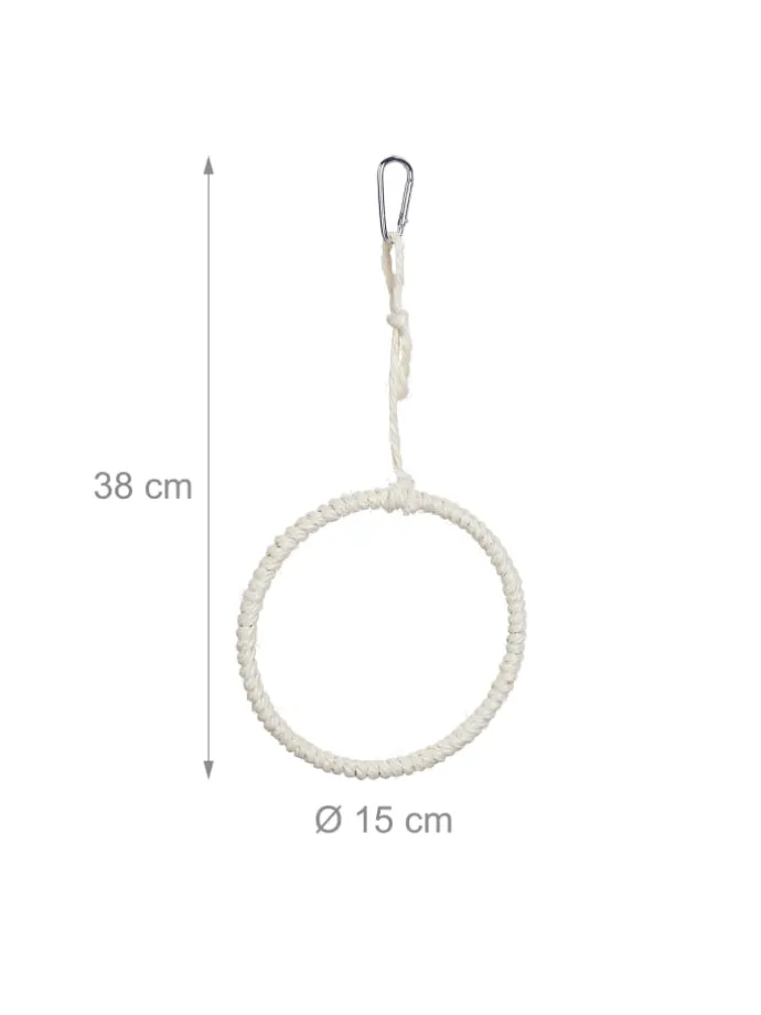 2 x Vogelschaukel-Ring in Natur - Ø 15 cm
