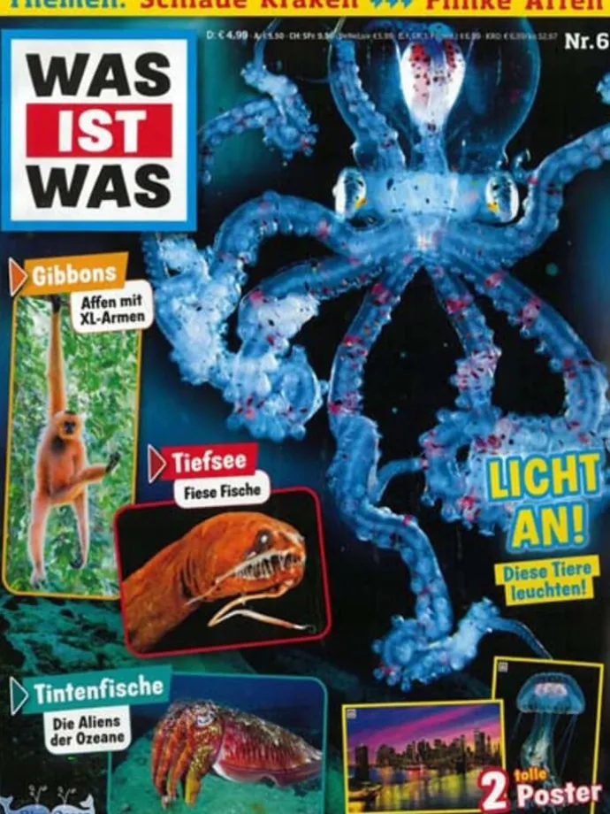 9 x WAS IST WAS Zeitschrift (Gutschein für Jahres Abo)