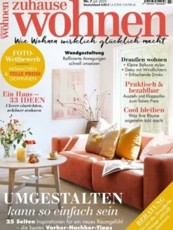 10 x ZUHAUSE WOHNEN Zeitschrift (Gutschein für Jahres Abo)